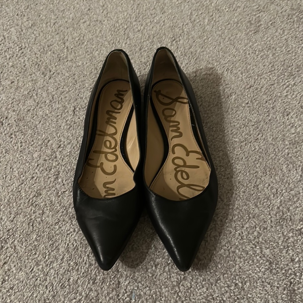 Sam Edelman Black Pointed Toe Flats